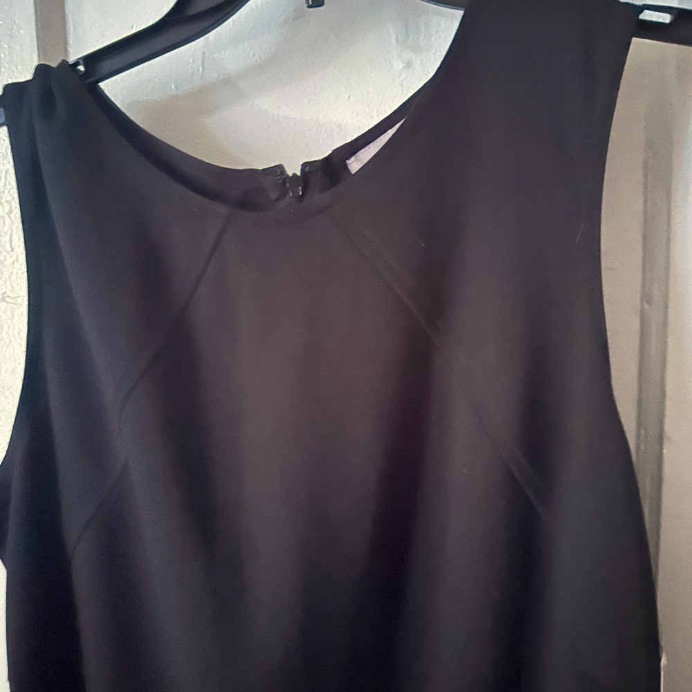 Black sheath dress